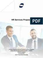 HR Services Proposal: Prepared By: (Sender - Firstname) (Sender - Lastname) (Created - Date) Valid Through (Expiration - Date)