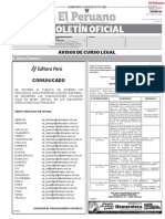 Publicación de avisos de curso legal en Boletín Oficial de Trujillo