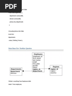 Data Base For Further Queries