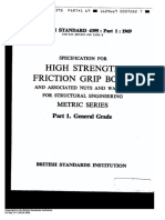 BS 4395 Pt-1 Spec 4 High Strength Friction Grip Bolt PDF