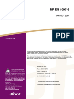 NF EN 1097-6 (2014) Masse Volumique Réelle Et Du Coefficient D'absorption D'eau