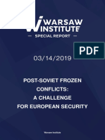 Post-Soviet Frozen Conflicts: A Challenge For European Security