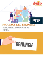 Procesos Del Personal Manual para Encargados