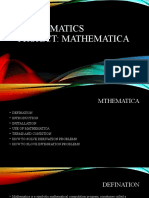 Calculus Project On Mathematica