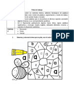 Ficha de Trabajo Kinder