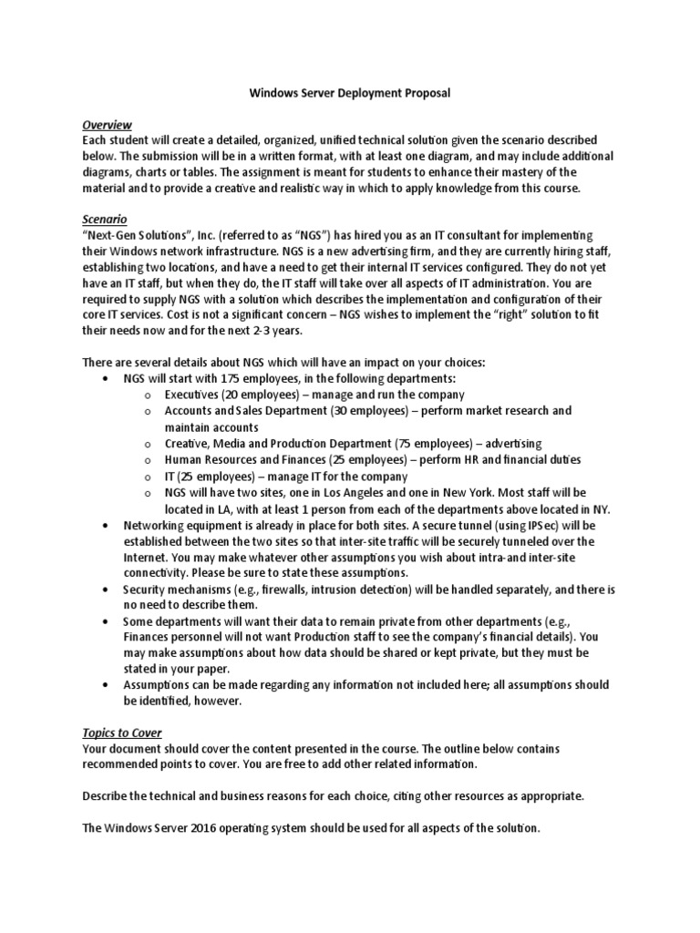 Windows Server Deployment for NGS | PDF | Domain Name System ...