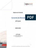 Programa Economia de Minerales 2020 2021