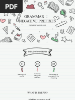 Grammar Negative Prefixes