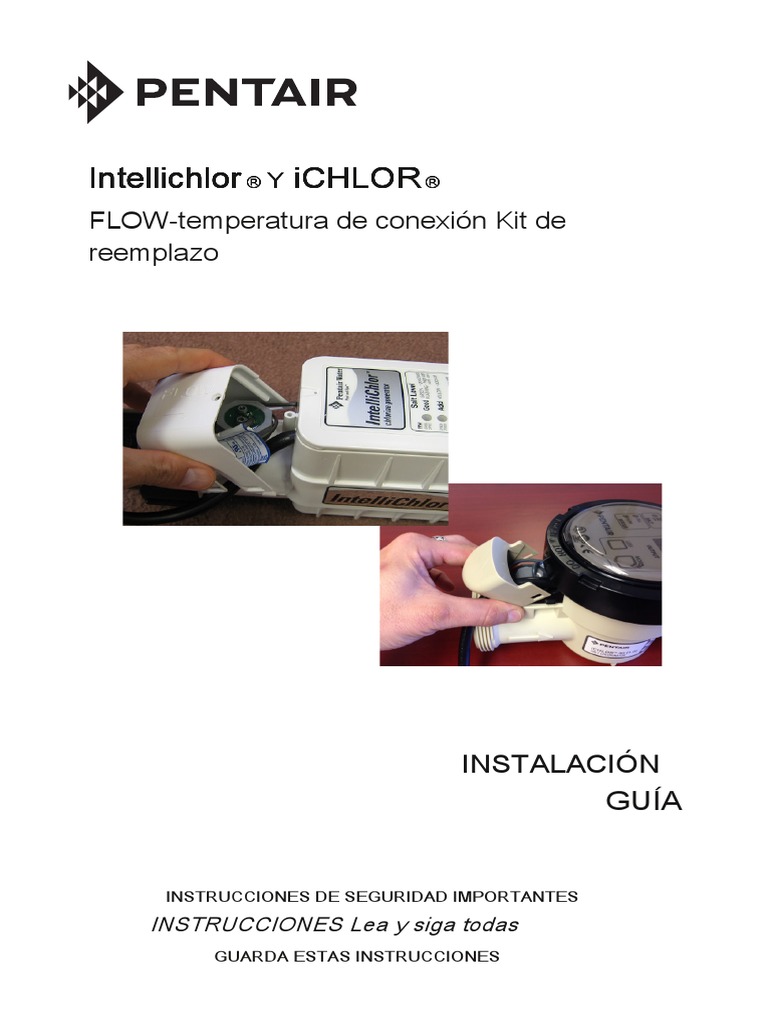 Intellichlor Ichlor Flow Switch Replacement Kit Manual English En.es