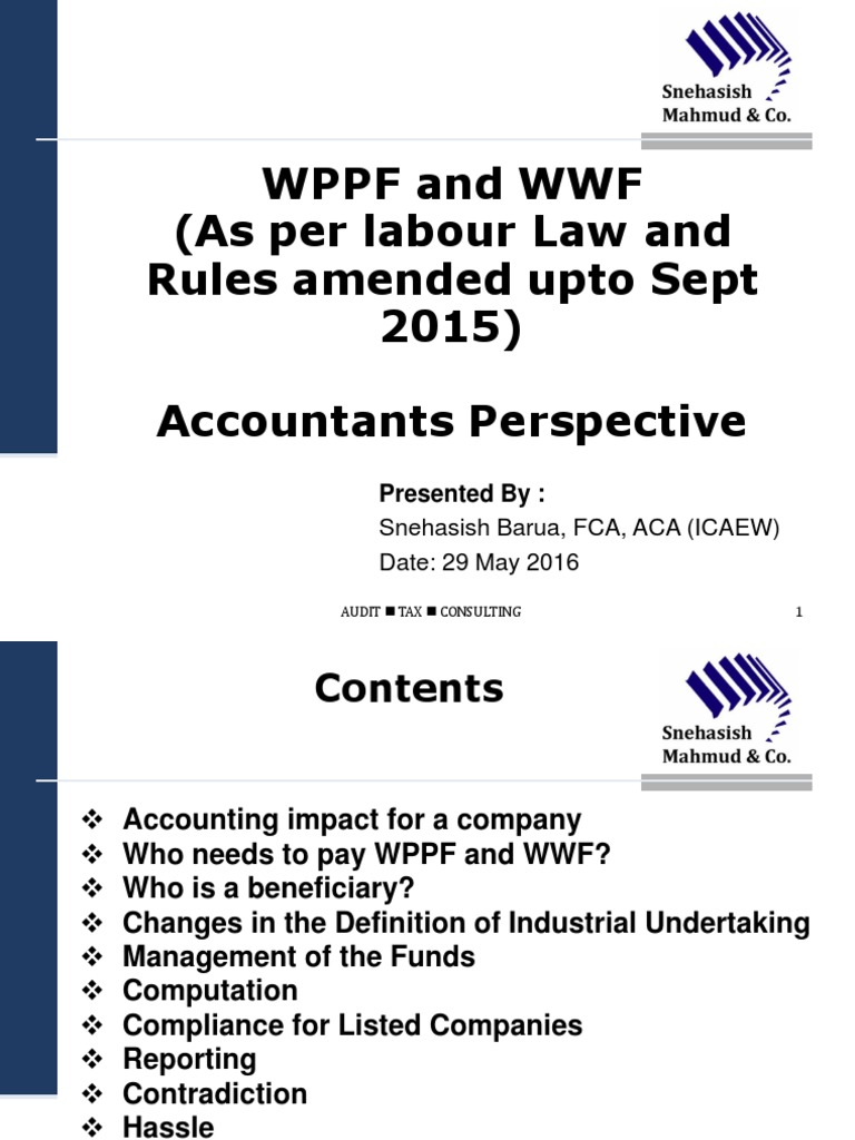 WPPF and WWF (As Per Labour Law and Rules Amended Upto Sept 2015 ...