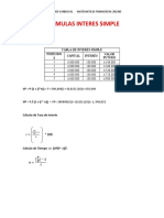 Formulas Interes Simple