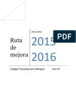 Ruta de Mejora 2015-2016 Primaria