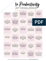 Back To Productivity 30 Day Challenge Final