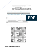 Actividad de Coherencia y Cohesión