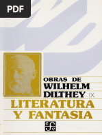 Dilthey Wilhelm - Literatura Y Fantasia PDF