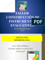 Construcción de listas de cotejo para evaluación