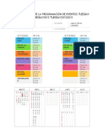 Planificador de La Programación de Eventos 2019