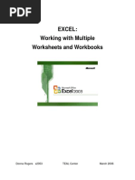 Excel - Working With Mutiple Worksheets and Workbooks