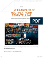 Great Examples of Multiplatform Storytelling - Echo Storytelling Agency