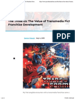 The Three Es: The Value of Transmedia Fiction For Franchise Development by James Waugh - ProVideo Coalition