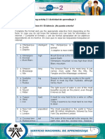 Learning Activity 3 / Actividad de Aprendizaje 3 Evidence: I Can't Believe It! / Evidencia: ¡No Puedo Creerlo!