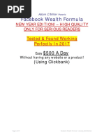 Facebook Wealth Formula: Tested & Found Working Perfectly in 2017