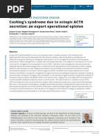 Cushing's Syndrome Due To Ectopic ACTH Secretion: An Expert Operational Opinion