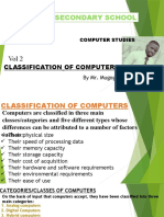 COMPUTER STUDIES G8A vOL 2 ON CLASSIFICATION OF COMPUTERS