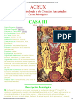 Los Signos Zodiacales. El Principio Del Conocimiento Personal. Casa III PDF