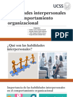 Habilidades Interpersonales en El Comportamiento Organizacional