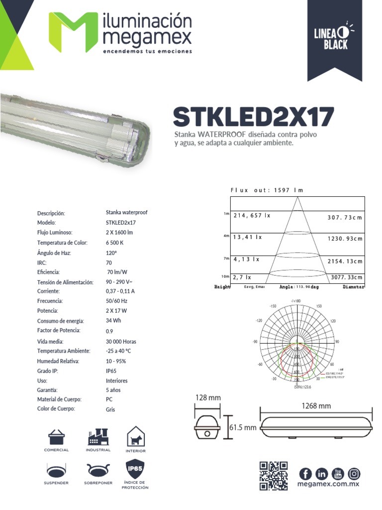 Ficha Tecnica de Luminarias PDF Termodinámica Atmosférica