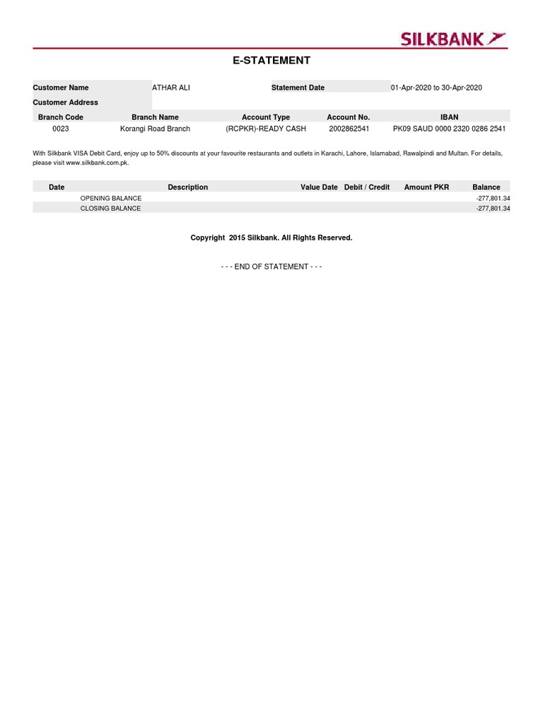 Estatement PDF | PDF