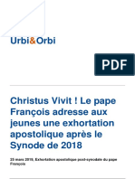 La Croix Christus Vivit Le Pape Francois Adresse Aux Jeunes Une Exhortation Apostolique Apres Le Synode de 2018 PDF