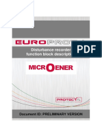 Disturbance Recorder Function Block Description: Document Id: Preliminary Version