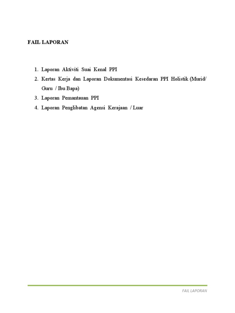 Fail Laporan | PDF