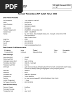 Formulir Peserta KIP Kuliah 2020 PDF