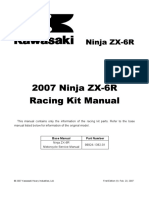 07 08 ZX 6r Racing Kit Manual PDF