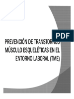 Prevención de trastornos musculoesqueléticos en el trabajo