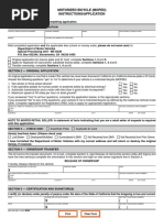 Motorized Bicycle (Moped) Instructions/Application: Please Read All Sections Before Completing Application