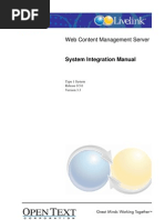 Livelink WCM 9.5 SystemIntegration - en