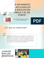 La Informatica Aplicada en La Educación Fisica y El Deporte