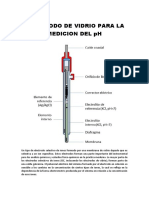 Electrodo de vidrio para medición pH