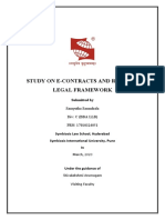 Study On E-Contracts and Related Legal Framework: Submitted by