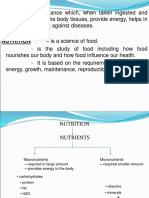 Food and Nutrition: Essentials for Optimal Health