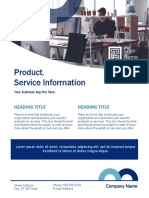 Product. Service Information: Heading Title Heading Title