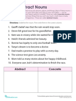 Abstract Nouns Worksheet 3 PDF