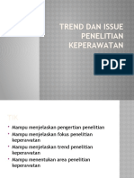 Trend Dan Issue Penelitian Keperawatan