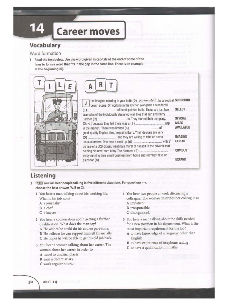 WB Unit 14 Career Moves | PDF | Business