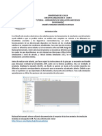 Simulación de circuitos electrónicos con AWR Design Environment tiene  y describe de manera concisa el contenido del documento, enfocándose en la herramienta de simulación AWR Design Environment