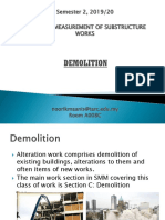 Semester 2, 2019/20 Btqs1034 Measurement of Substructure Works